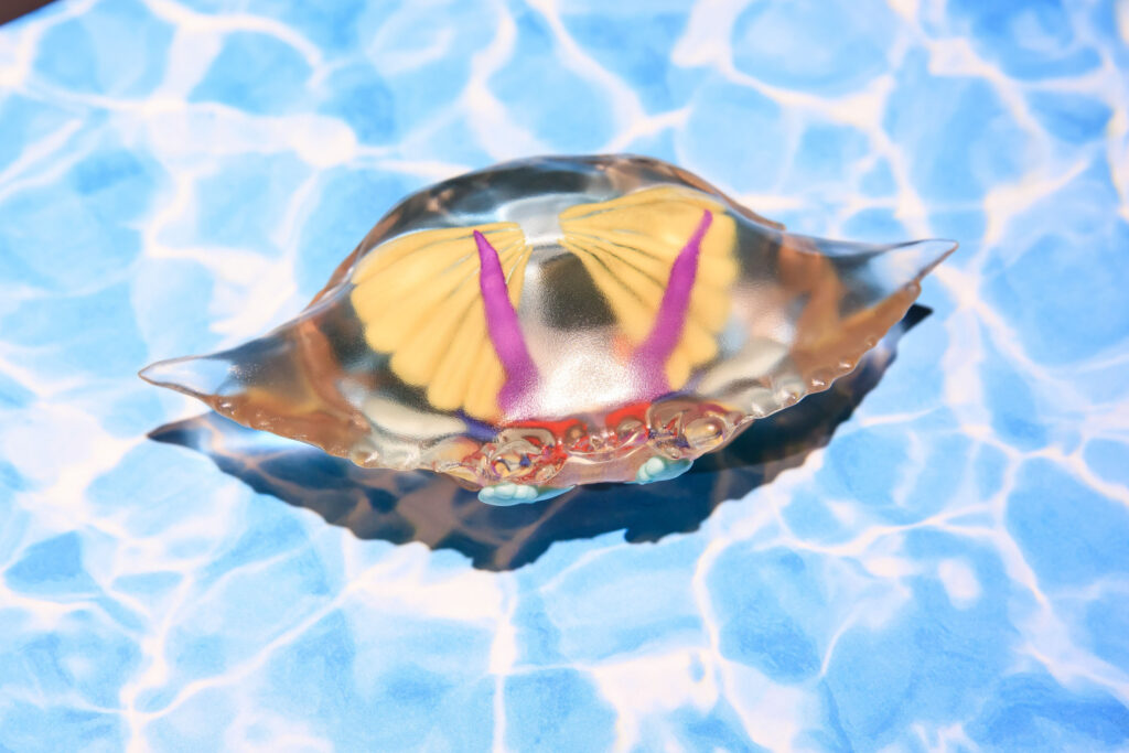 研究生たちが制作した3Dモデル。ガザミ「ガザミの内部構造」