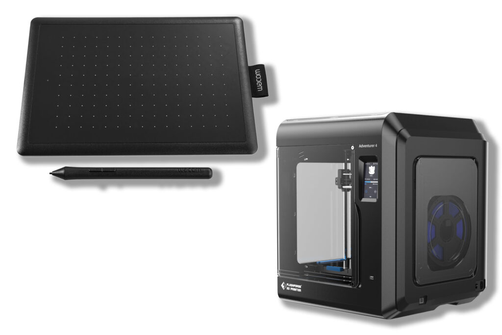 Wacom製ペンタブレット
3Dプリンター